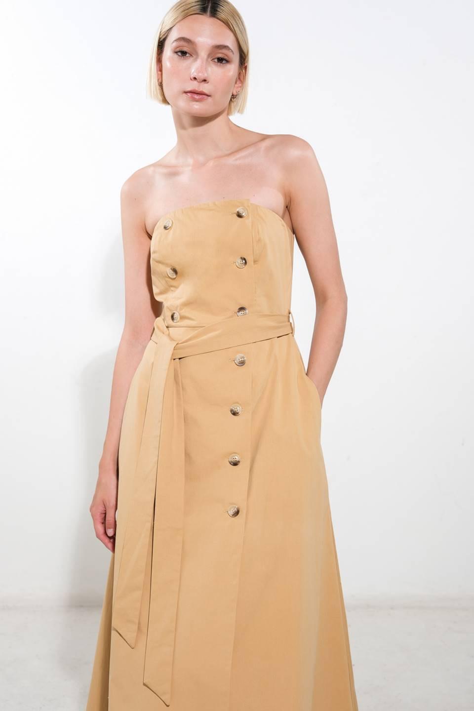 Follow You Everywhere Woven Midi Dress