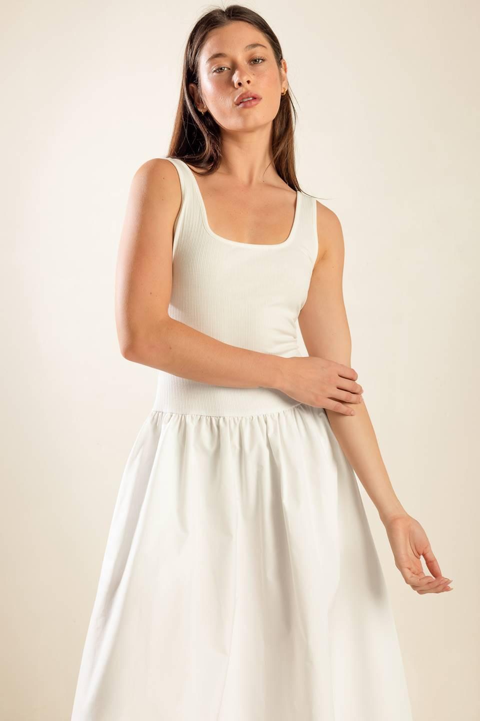Light up the Sky Woven Midi Dress
