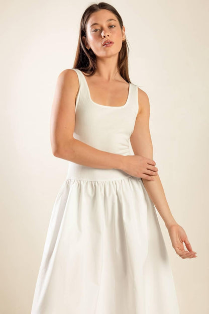 Light up the Sky Woven Midi Dress