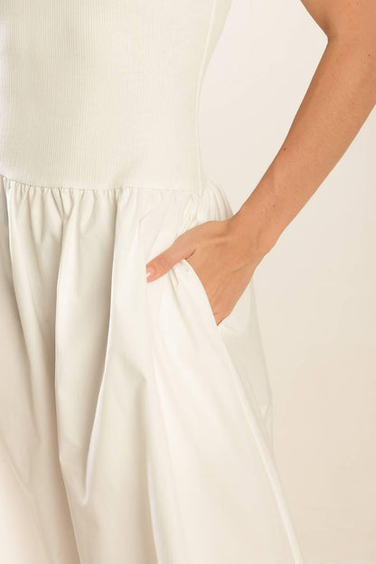 Light up the Sky Woven Midi Dress