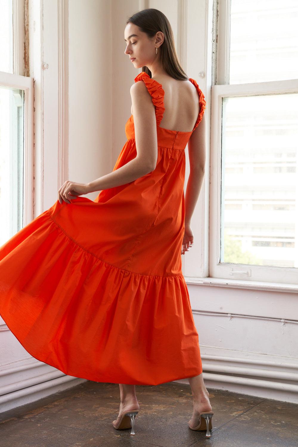 Sunbeam Splendor Woven Midi Dress