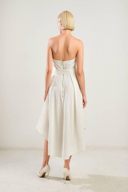 Life's Compass Woven Midi Dress