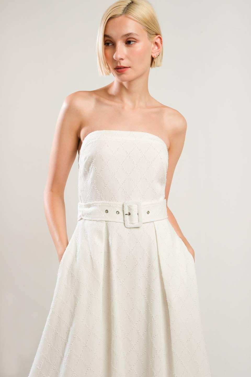 Life's Compass Woven Midi Dress