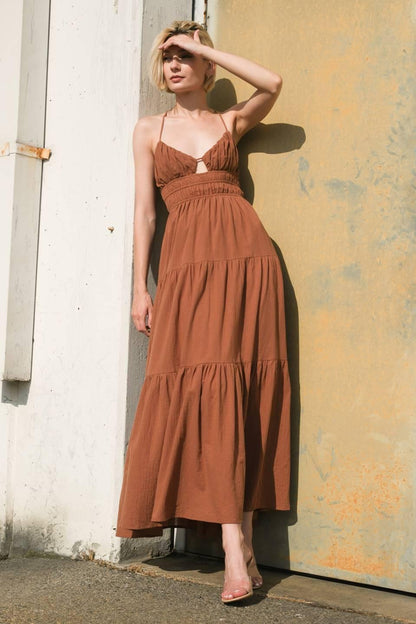 Effortless Elegance Woven Maxi Dress