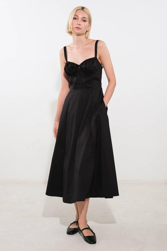 Oceanic Opulence Woven Midi Dress
