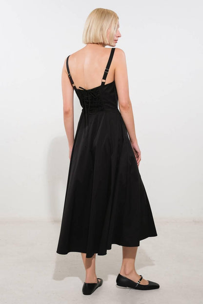 Oceanic Opulence Woven Midi Dress