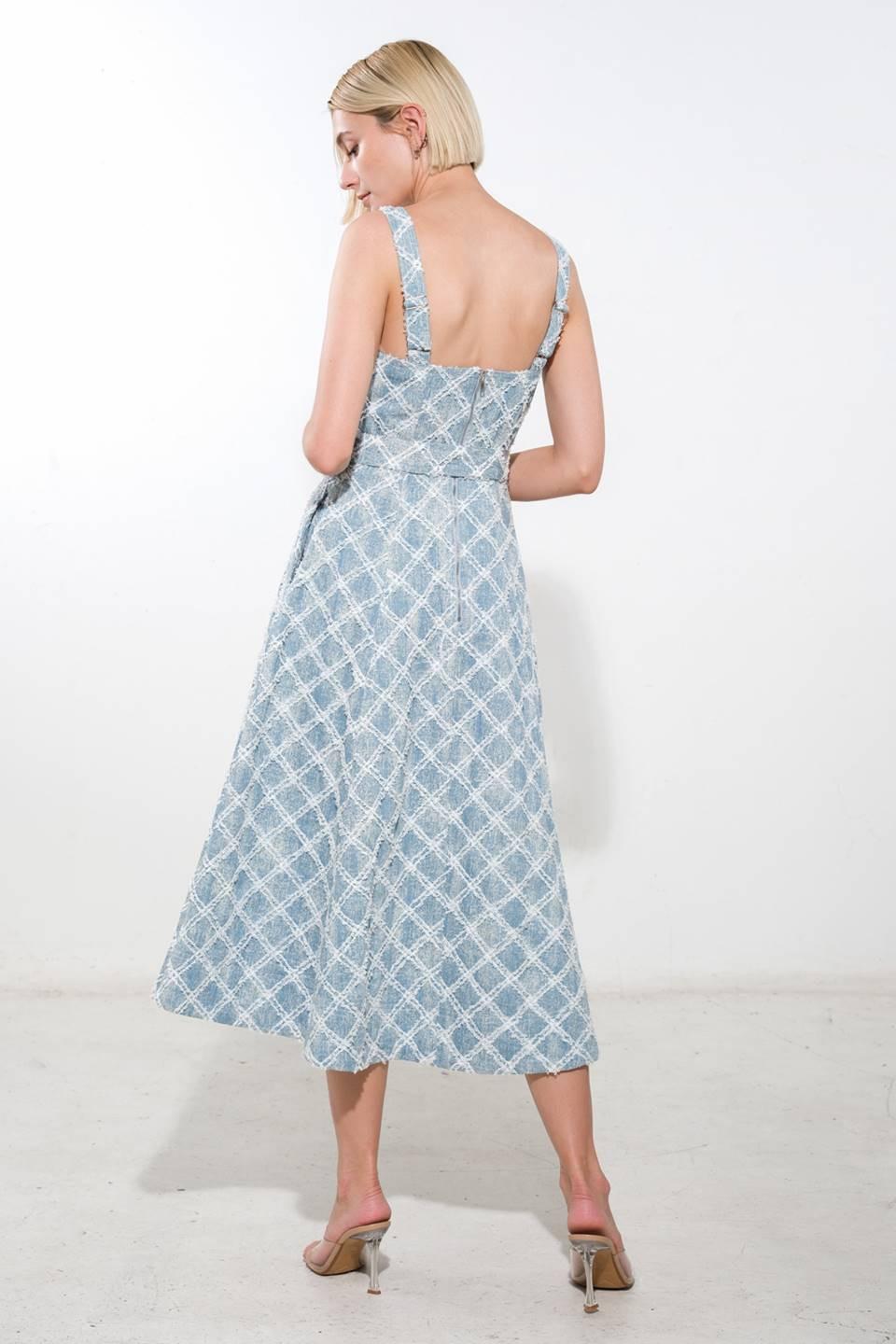 Made to Belive Denim Midi Dress