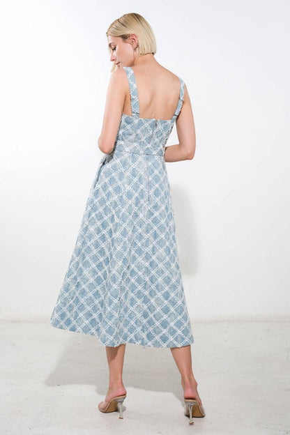 Made to Belive Denim Midi Dress