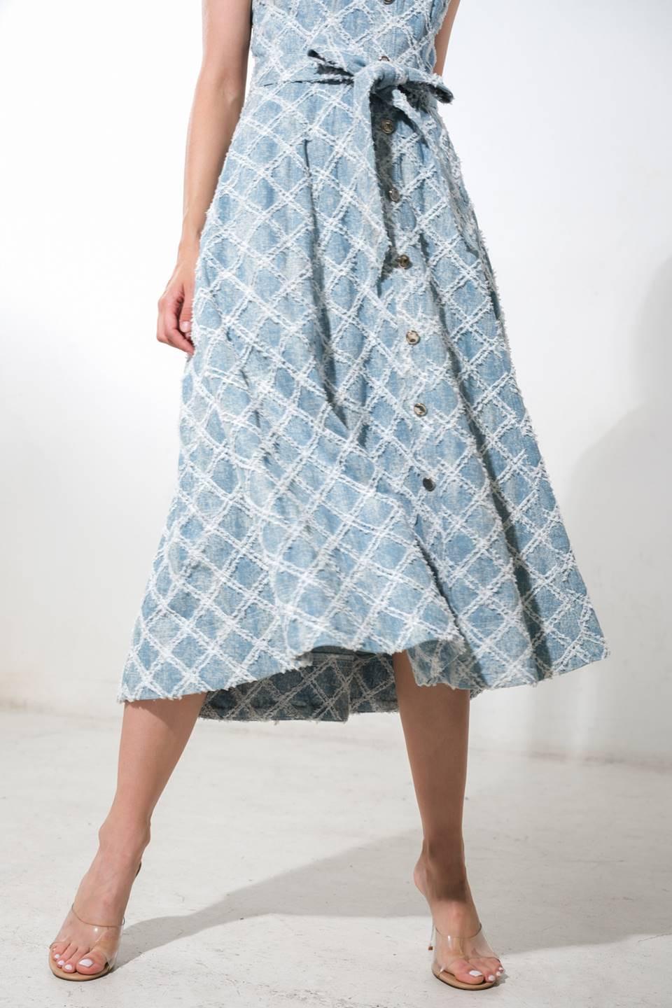 Made to Belive Denim Midi Dress