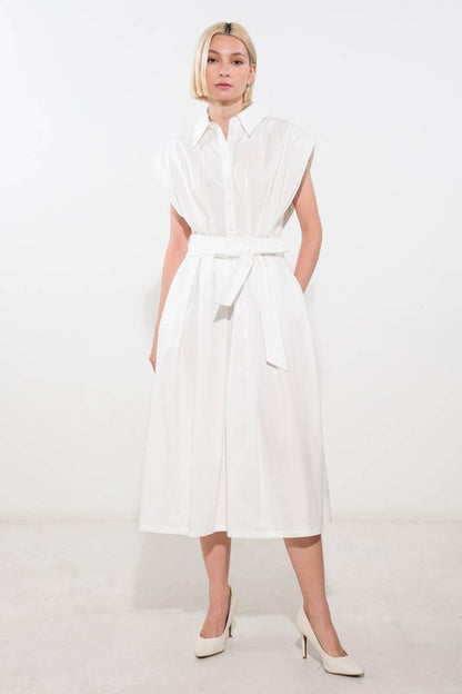 Deeper Connection Woven Midi Dress