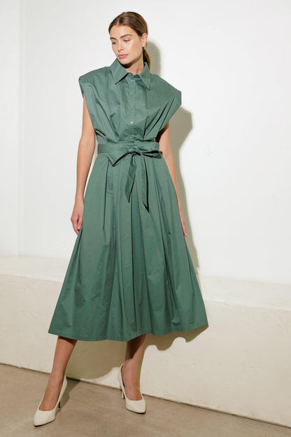 Deeper Connection Woven Midi Dress