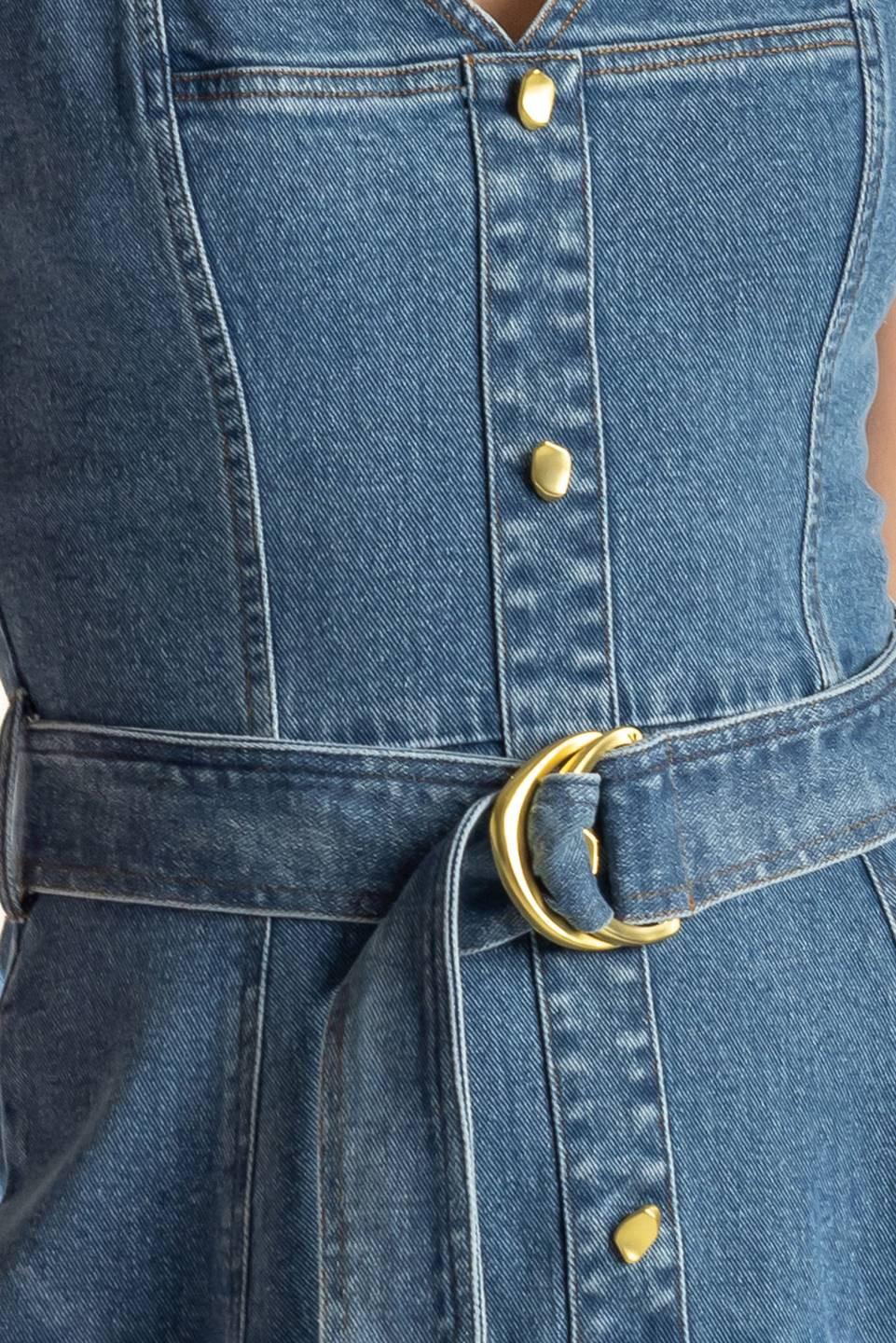 Prettiest Behavior Denim Midi Dress