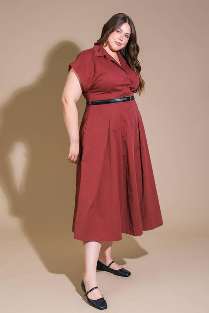 Perfect Balance Woven Midi Dress