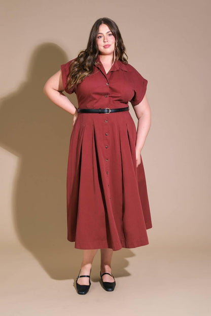 Perfect Balance Woven Midi Dress