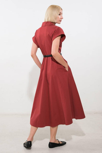 Perfect Balance Woven Midi Dress
