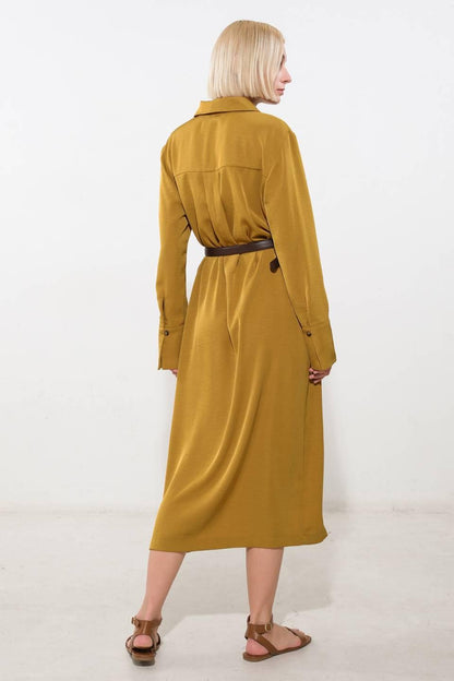 State of Bliss Woven Midi Dress