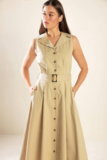 Ideal Approach Woven Midi Dress