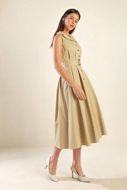 Ideal Approach Woven Midi Dress