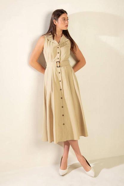 Ideal Approach Woven Midi Dress