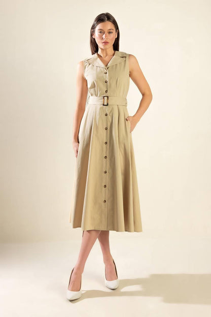 Ideal Approach Woven Midi Dress