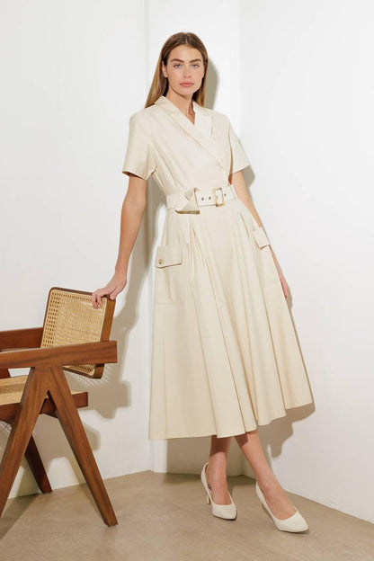 Lost in the Stars Woven Midi Dress