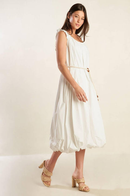 Riverside Sips Woven Midi Dress