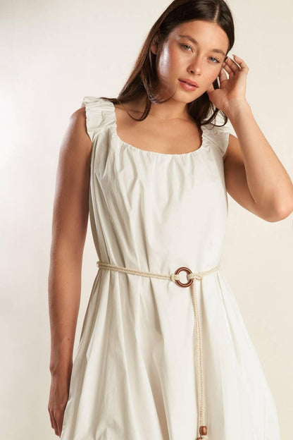 Riverside Sips Woven Midi Dress