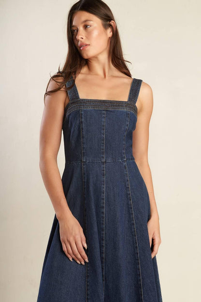 Terrific Timing Denim Midi Dress