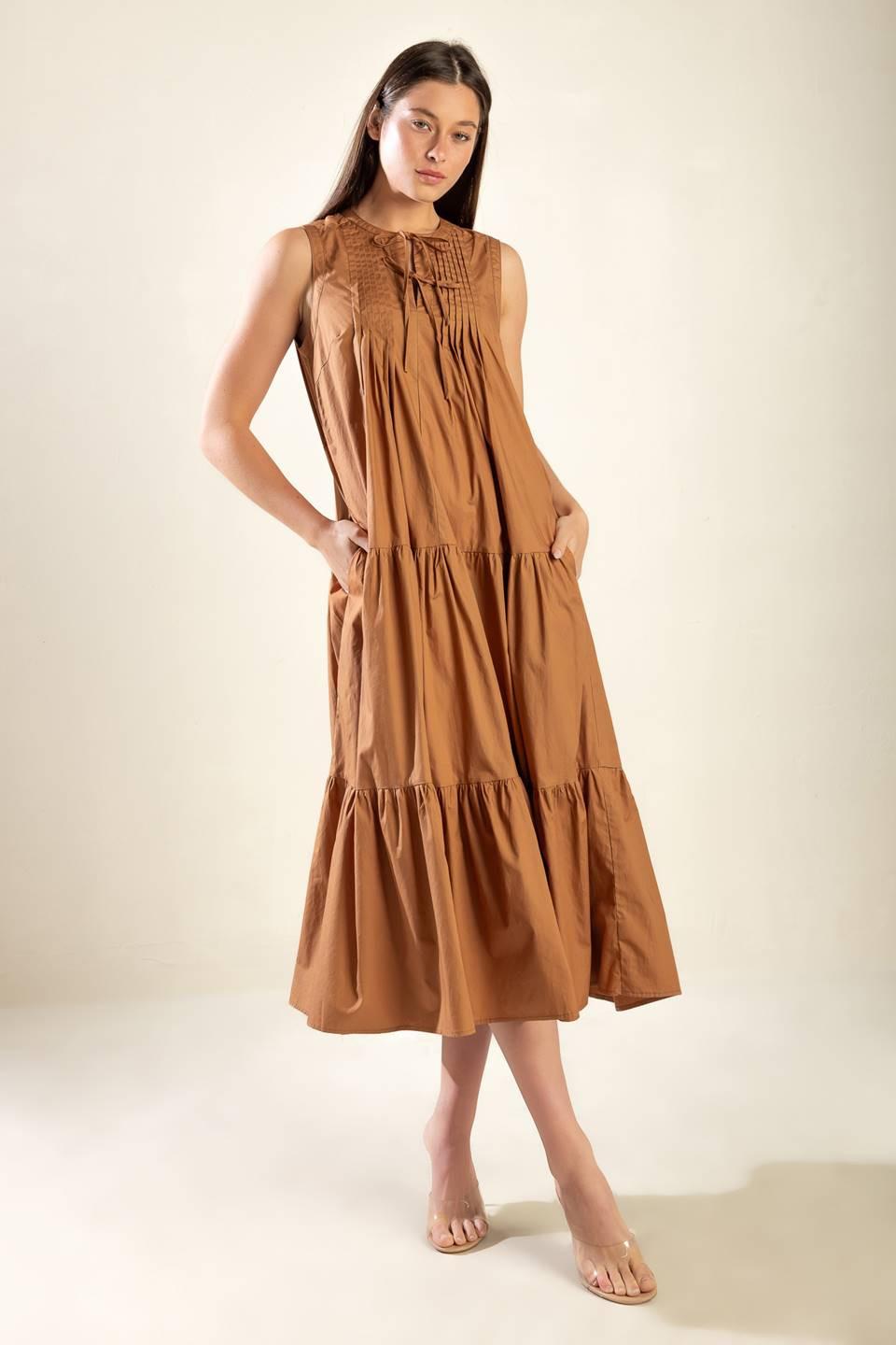 Everything I Want Woven Midi Dress