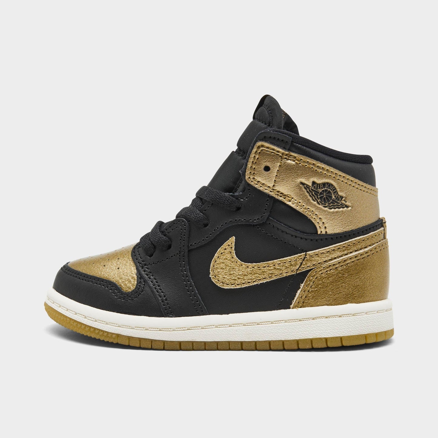 Toddlers Air Jordan Retro 1 High Og Td 'Black Metallic Gold' - FD1413-071
