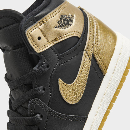 Toddlers Air Jordan Retro 1 High Og Td 'Black Metallic Gold' - FD1413-071