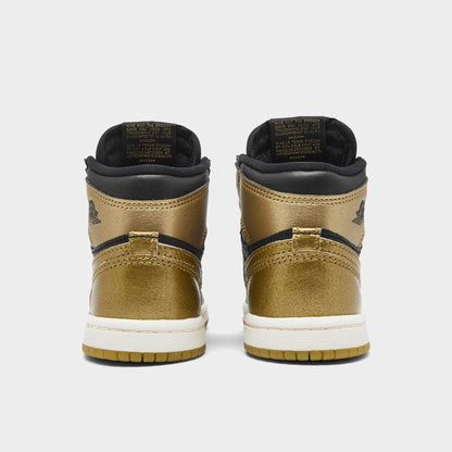 Toddlers Air Jordan Retro 1 High Og Td 'Black Metallic Gold' - FD1413-071