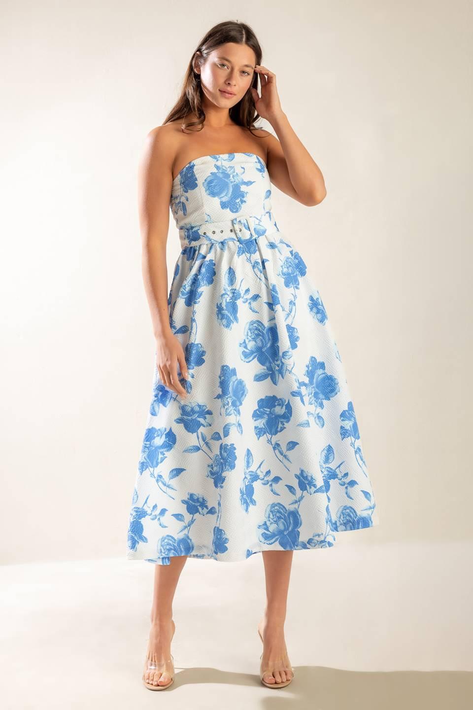 Honestly Love Woven Midi Dress