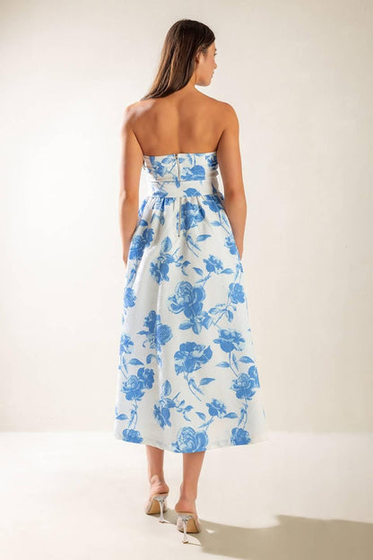 Honestly Love Woven Midi Dress