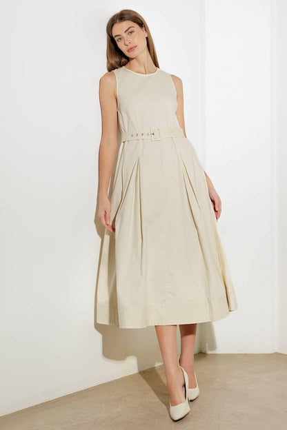 Over the Waters Woven Midi Dress