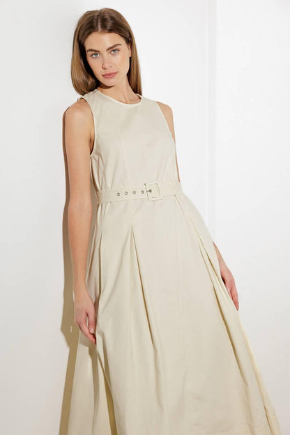 Over the Waters Woven Midi Dress