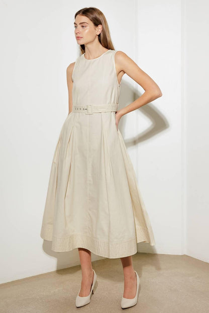 Over the Waters Woven Midi Dress