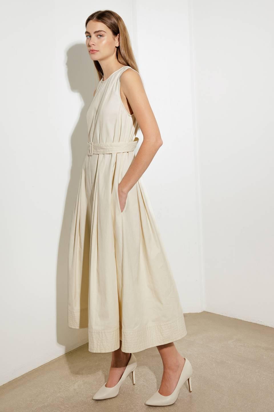 Over the Waters Woven Midi Dress