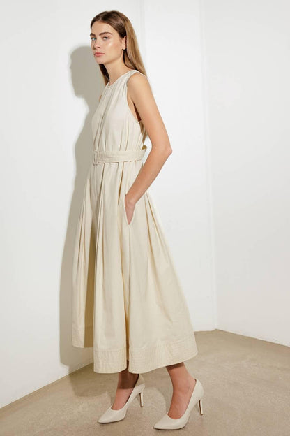 Over the Waters Woven Midi Dress