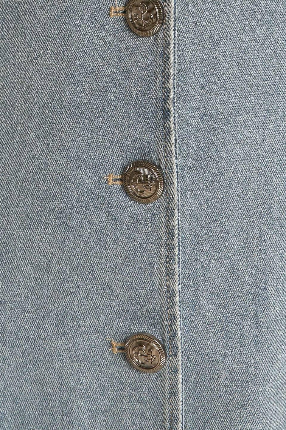 Nautical & Nice Denim Midi Dress