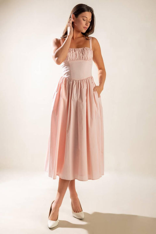 Easily Loved Woven Midi Dress
