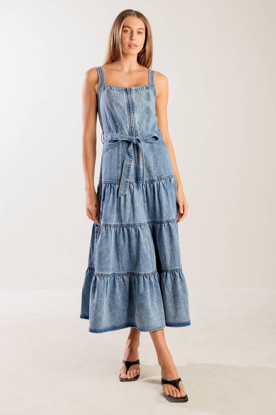 Sunshine State of Mind Indigo Denim Dress
