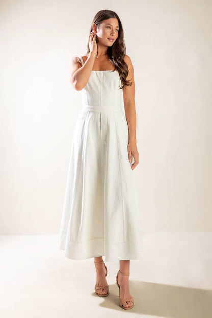 Let's Go for a Walk Woven Midi Dress