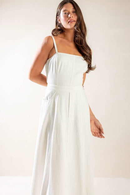 Let's Go for a Walk Woven Midi Dress