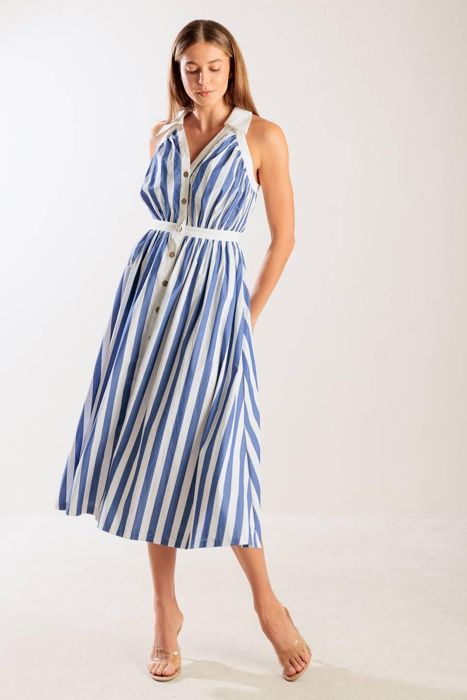 Wait for it Woven Midi Dress