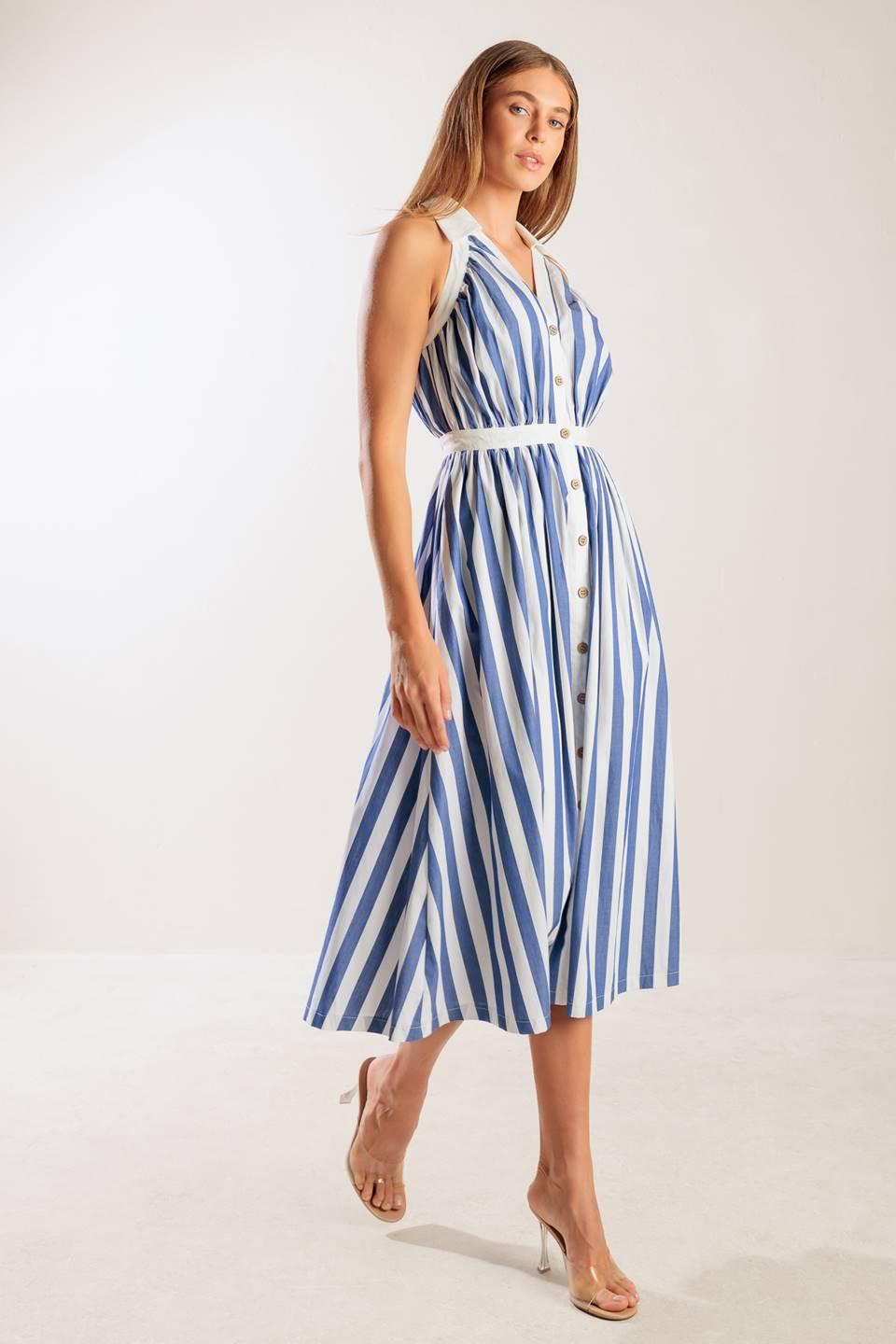 Wait for it Woven Midi Dress