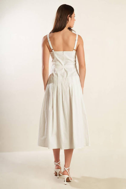 Shay Lantana Woven Midi Dress