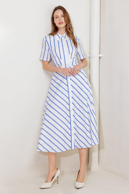 You Had Me at Woven Midi Dress