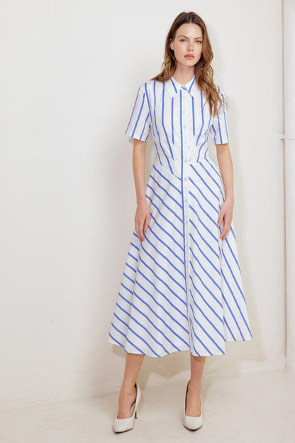 You Had Me at Woven Midi Dress