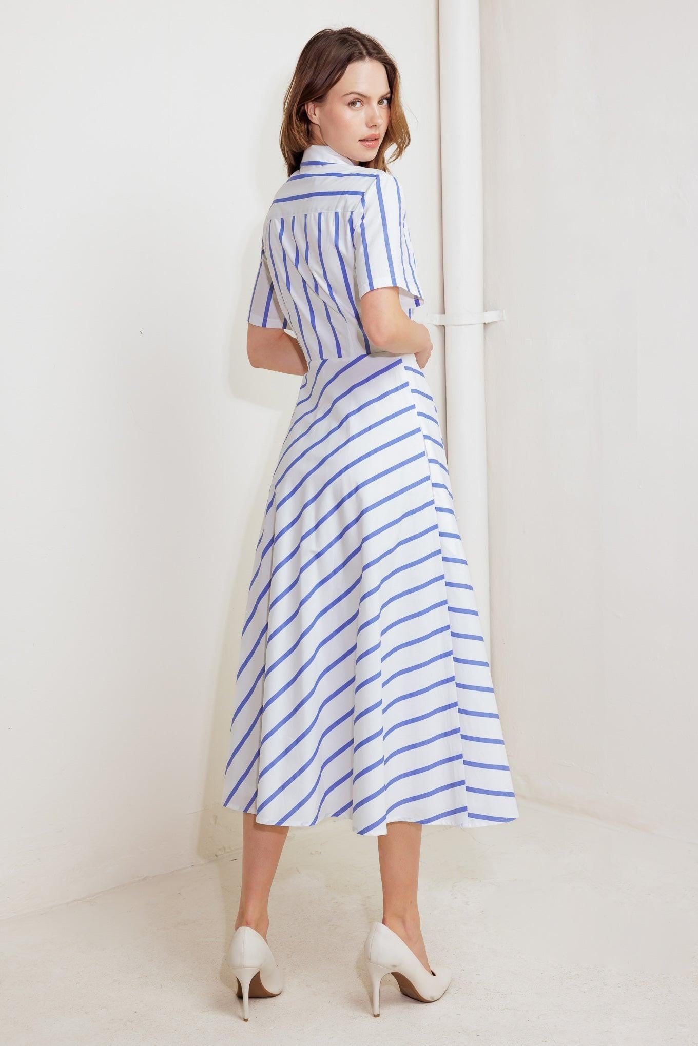 You Had Me at Woven Midi Dress